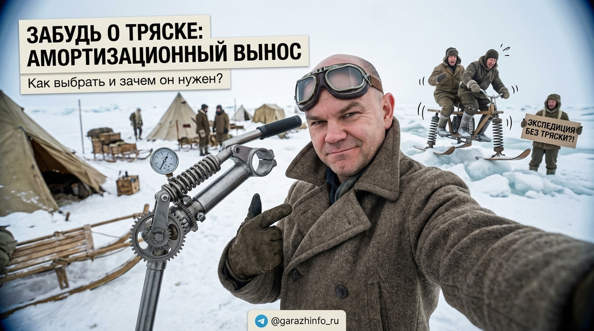    Вынос руля с амортизацией помогает сделать езду более комфортной. Zero8