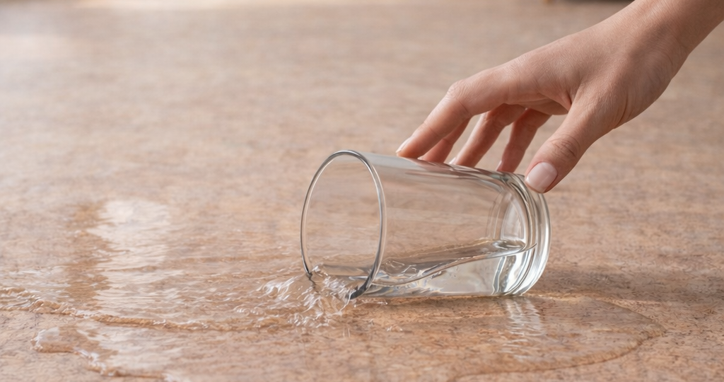 Что уложить вместо плитки во влажные зоны? Пробковый пол в ванной и на кухне