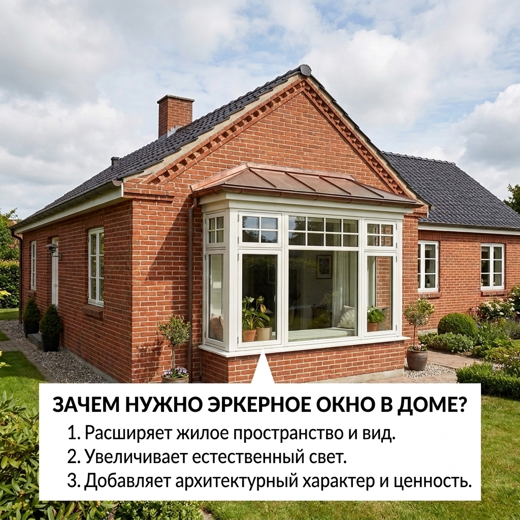 Эркер в гостиной: зона отдыха с панорамным видом