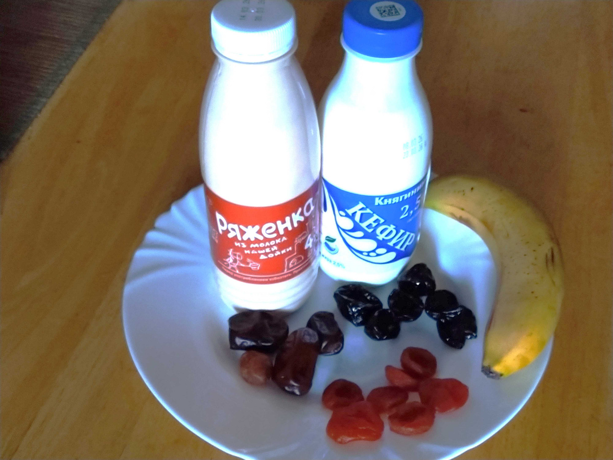 Ингредиенты для моего позднего ужина