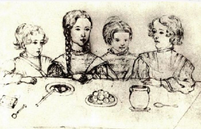 Дети Пушкина и Гончаровой: Мария, Наталья, Александр и Григорий. Фото: kulturologia.ru