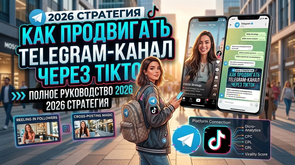 Продвижение Телеграм каналов через ТикТок