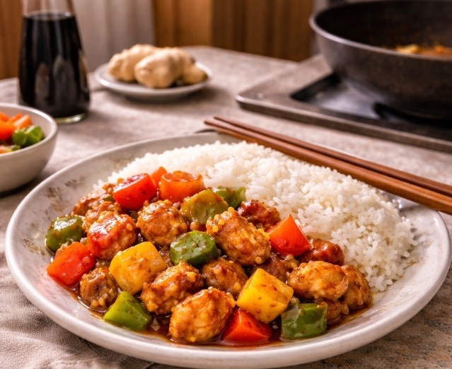 Курица в кисло-сладком соусе по-китайски