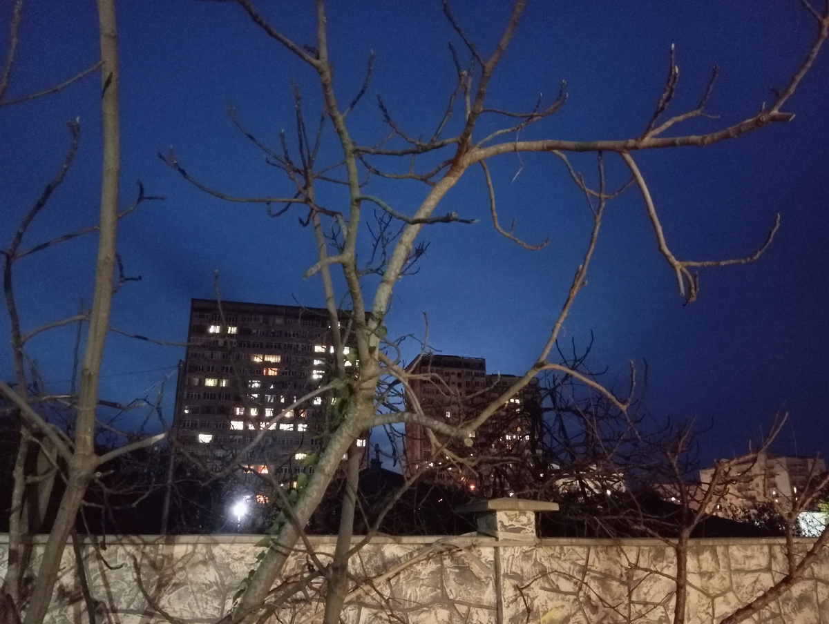 Такое красивое вечернее небо в Гагре