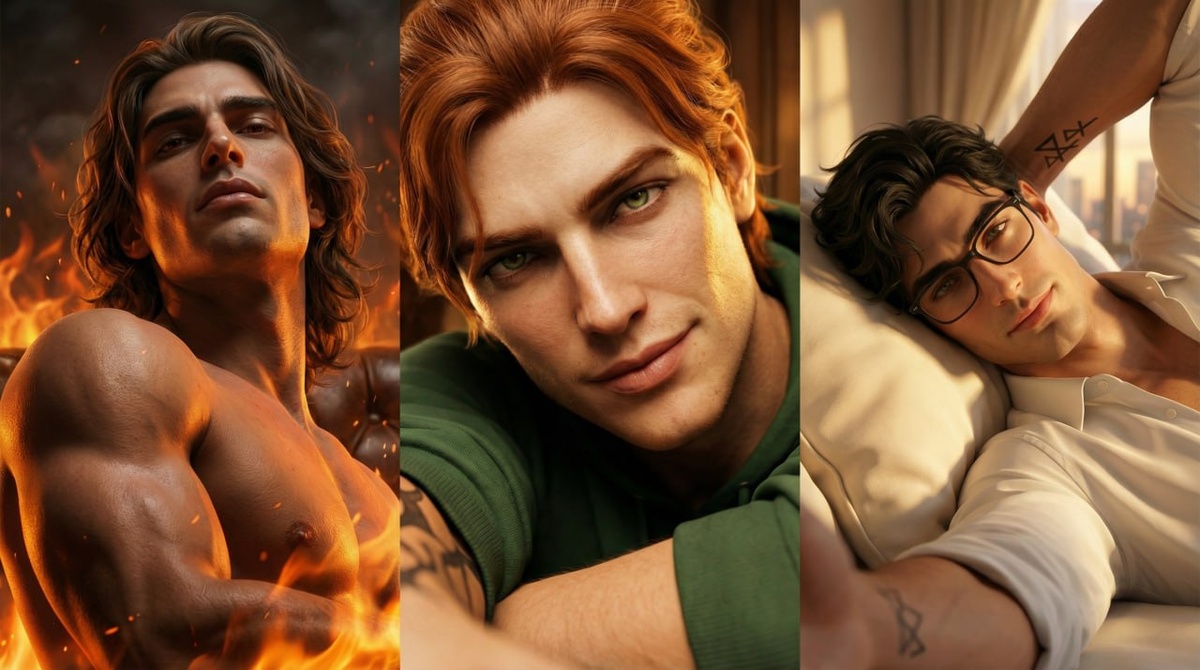 Слева направо: Макс (дракон), Финн (колдун) и Роман Олегович (инспектор магии), арт из тг канала автора: Эль Гаврик - Пламя слов и Ветер мыслей