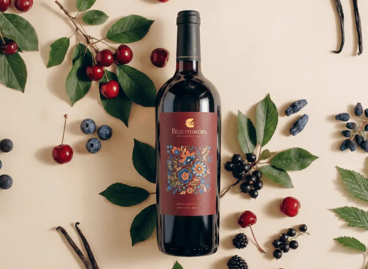    Вино «Цимлянский черный». © «Винодельня Ведерников»