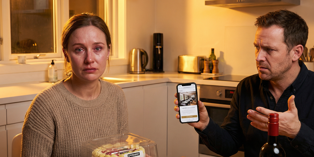 — На мой день рождения — котлеты и торт из супермаркета, а на юбилей своей мамы ты уже ресторан забронировал? — тихо спросила жена