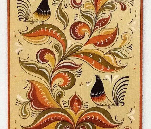 Ракульская роспись: Птицы с секретом и ягоды, которые не растут на Севере