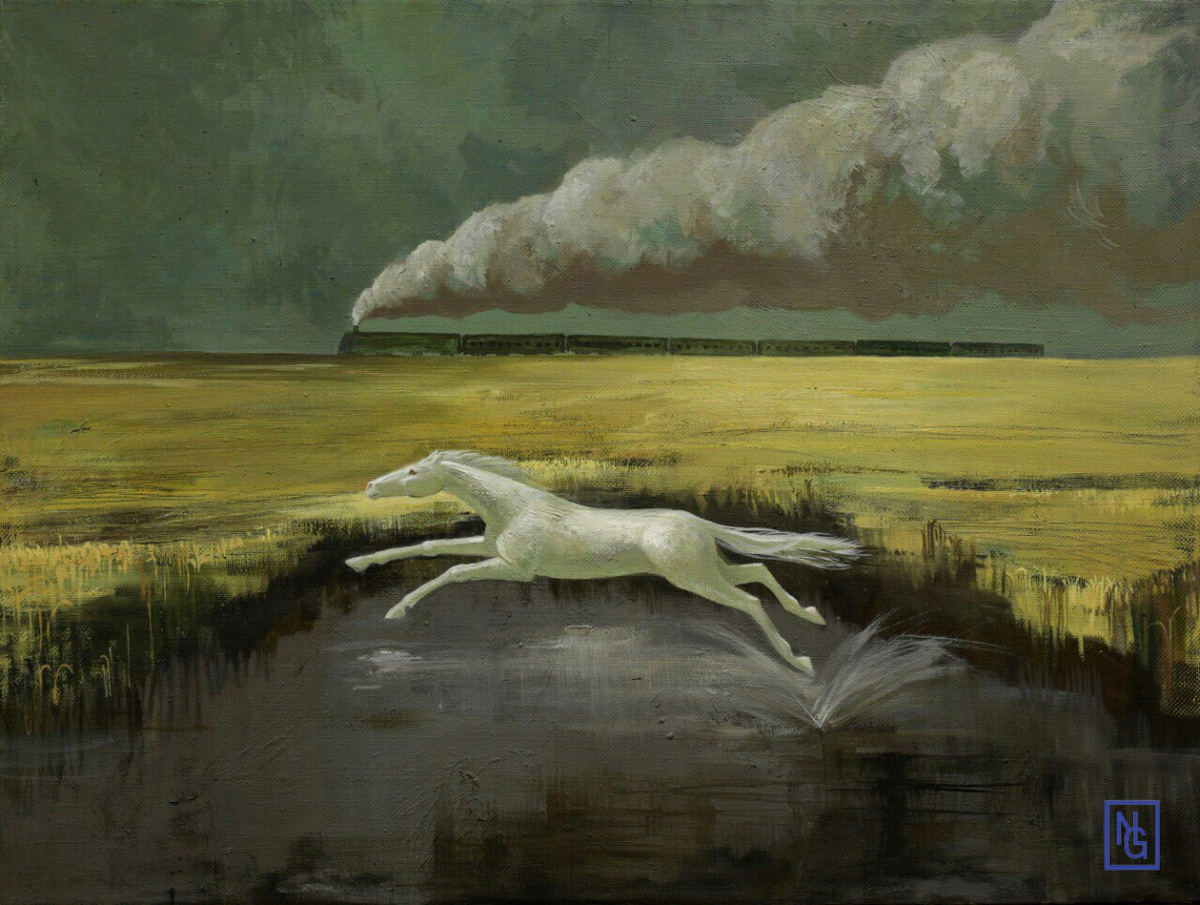 © Евгения Дудникова. Ностальгия. Холст, масло. 60 х 80 см. 2017.