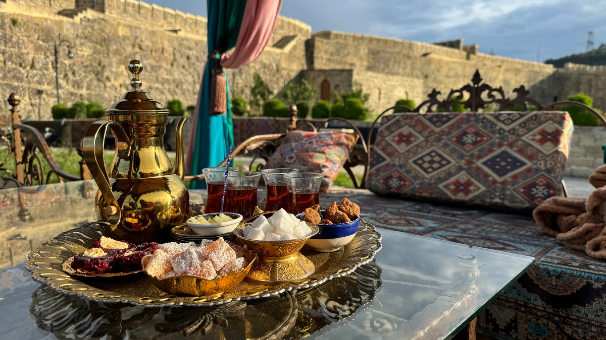 чаепитие в горах Дагестана