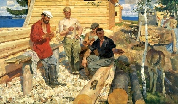 Федосов. На Двине. 1962.