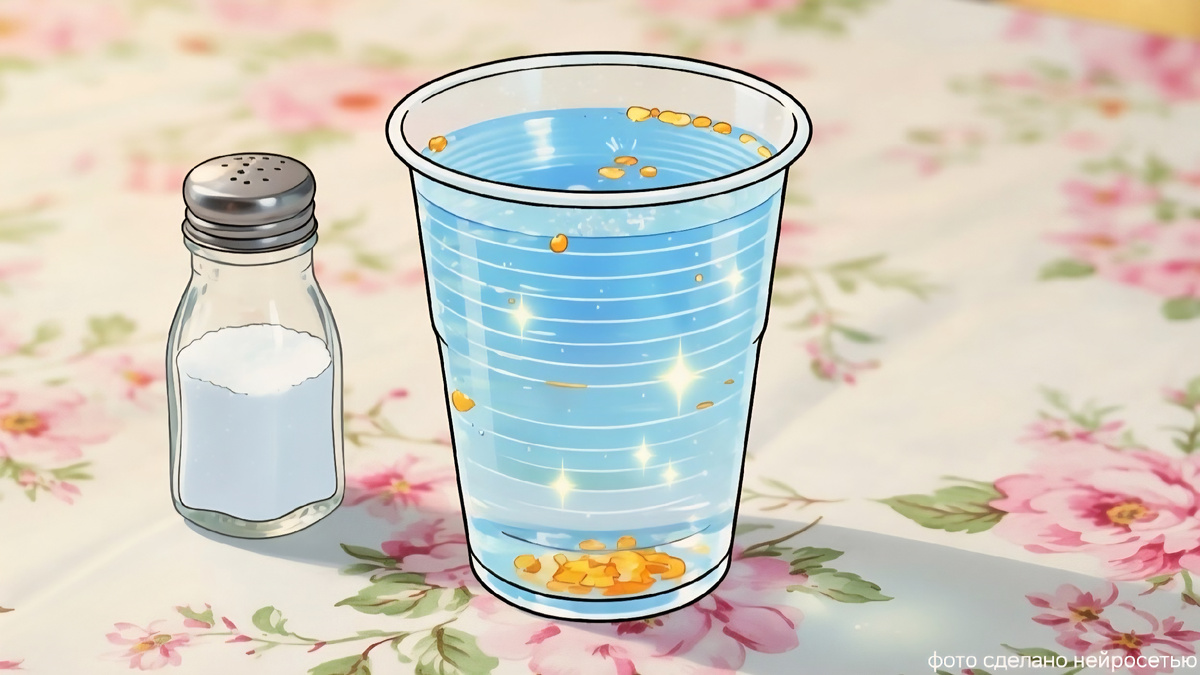 Семена в воде с солью