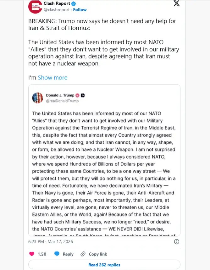    Заявление Дональда Трампа. © Соцсети