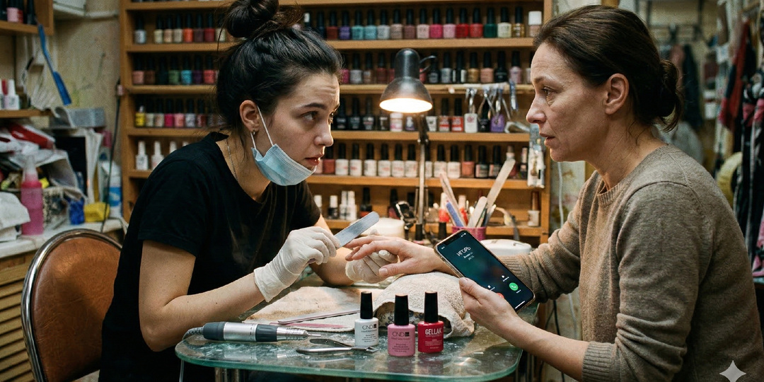 Пришла на маникюр к новому мастеру. Она начала жаловаться на своего парня, описывая все привычки моего мужа.