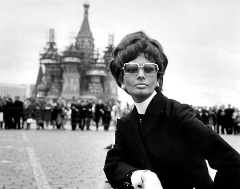 Софи Лорен в Москве.