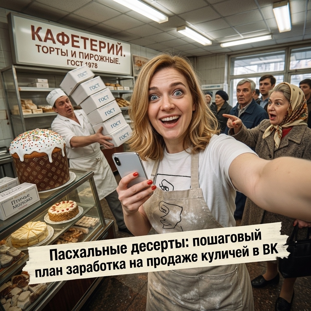    Как организовать продажи пасхальных десертов через ВКонтакте. admin