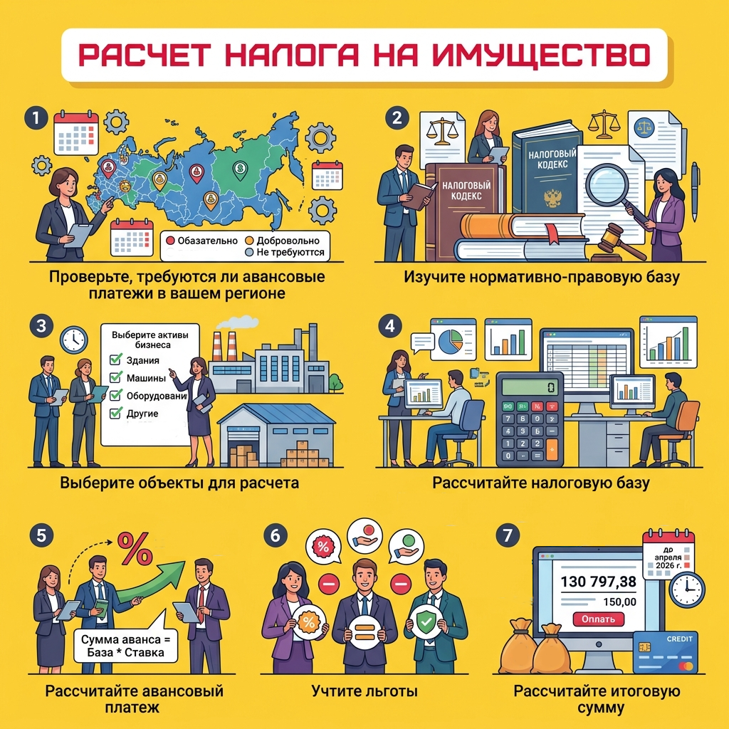 Шаг за шагом - по этапам расчёта