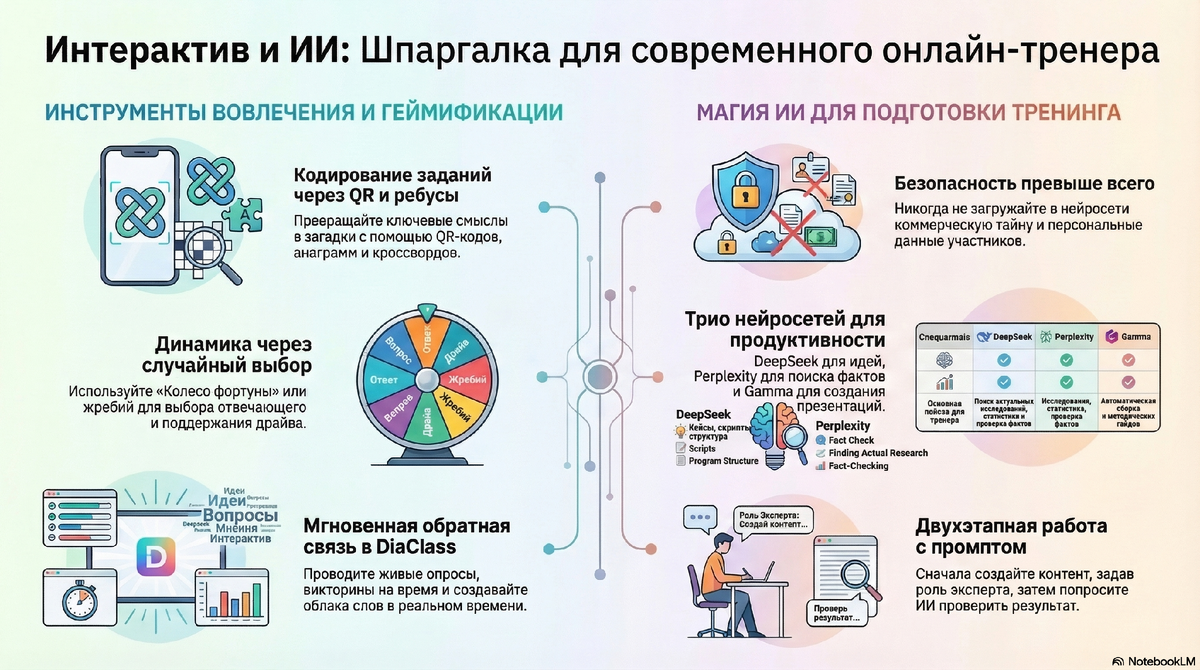 Шпаргалка по интерактивным инструментам для тренера