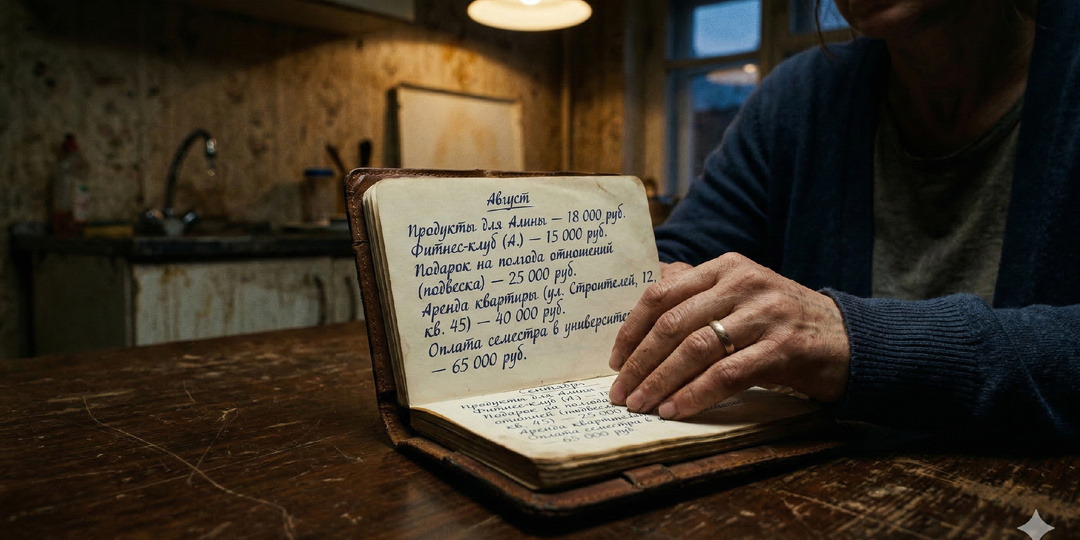 Мы с мужем 3 года копили на ремонт. Я нашла его записную книжку: там были расчёты не на плитку, а на съём квартиры для другой