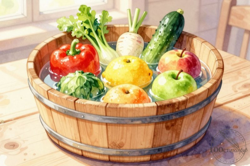 мытьё продуктов