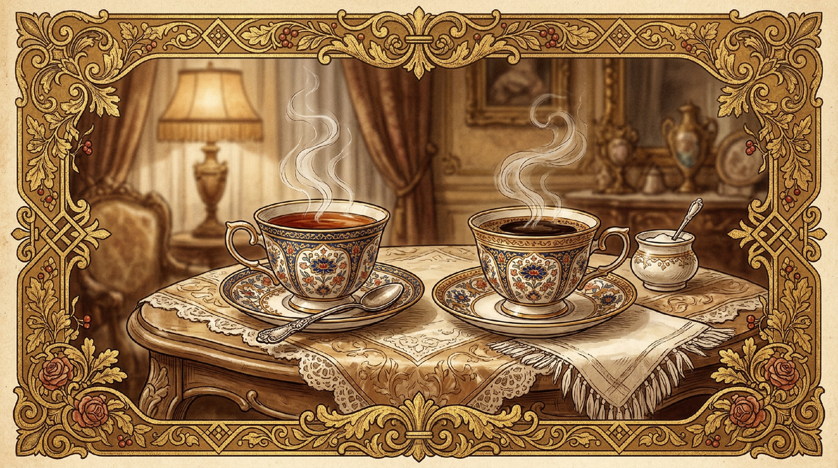 Два стакана - чай и кофе. Какой остынет быстрее?