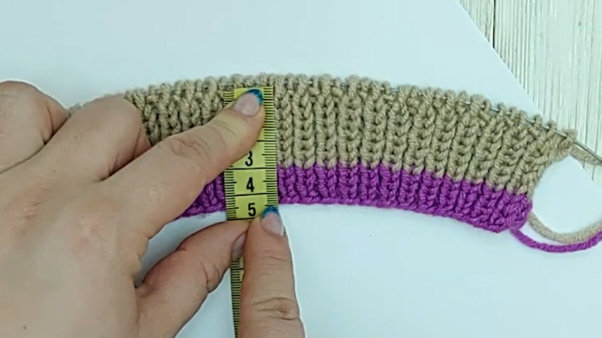 Связали резинку 4.5см.