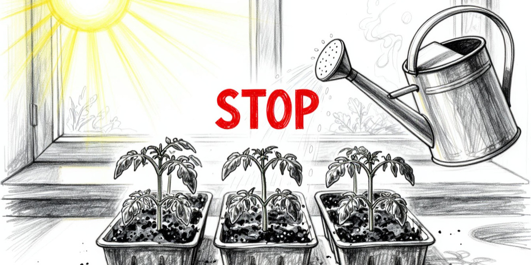 Правила полива рассады. Спасение засохшей рассады.