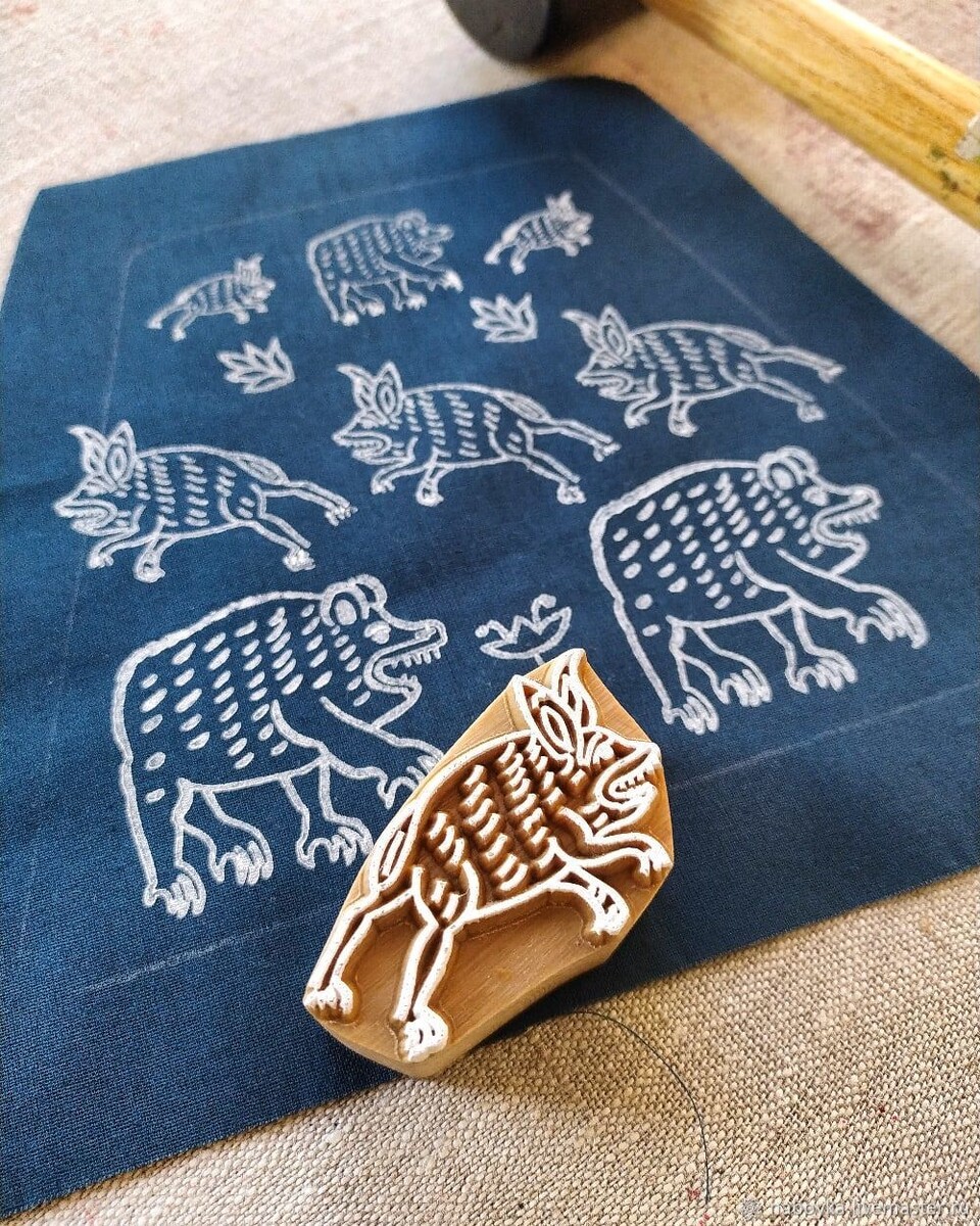 Была ткань однотонная, а стала с рисунком! Волшебство! 💪