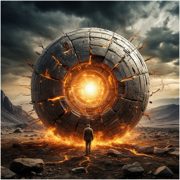 Сгенерировано ИИ- энергетическая оболочка человека с порчей.