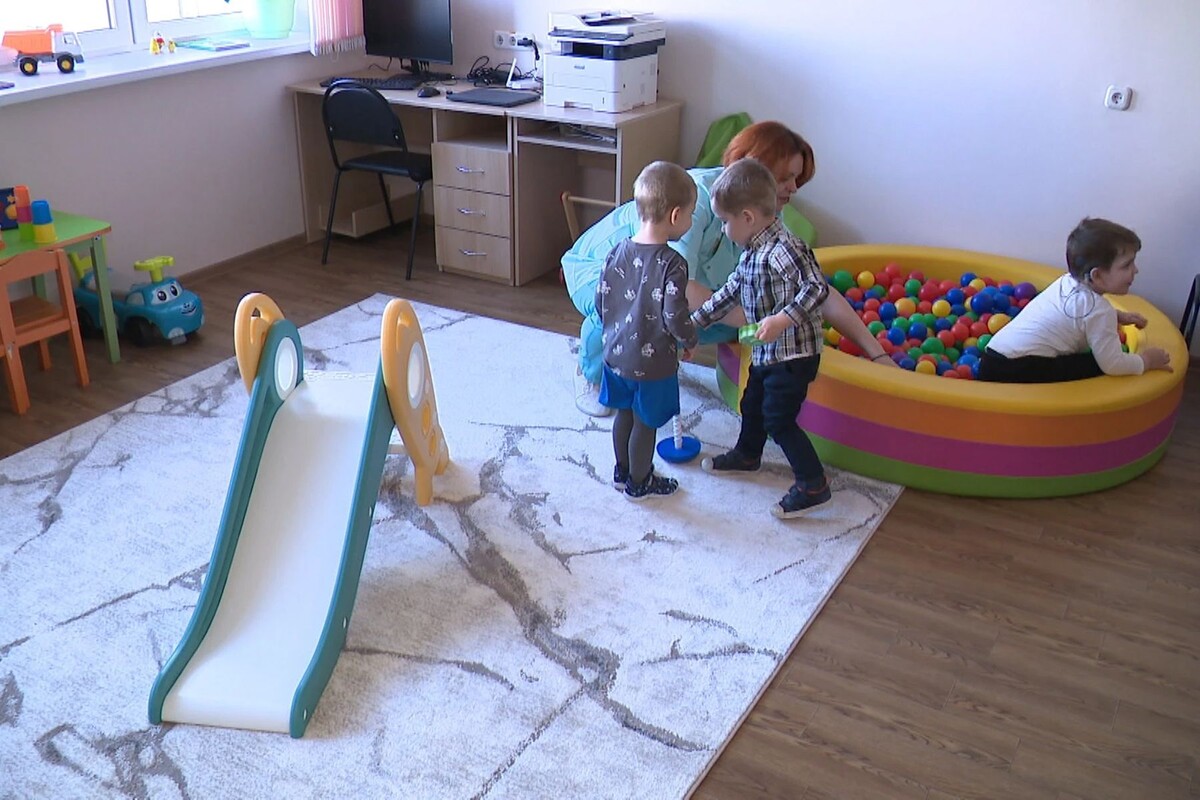  Сенсорная комната в Центре раннего вмешательства 4-й детской поликлиники Минска.  © Первый информационный телеканал