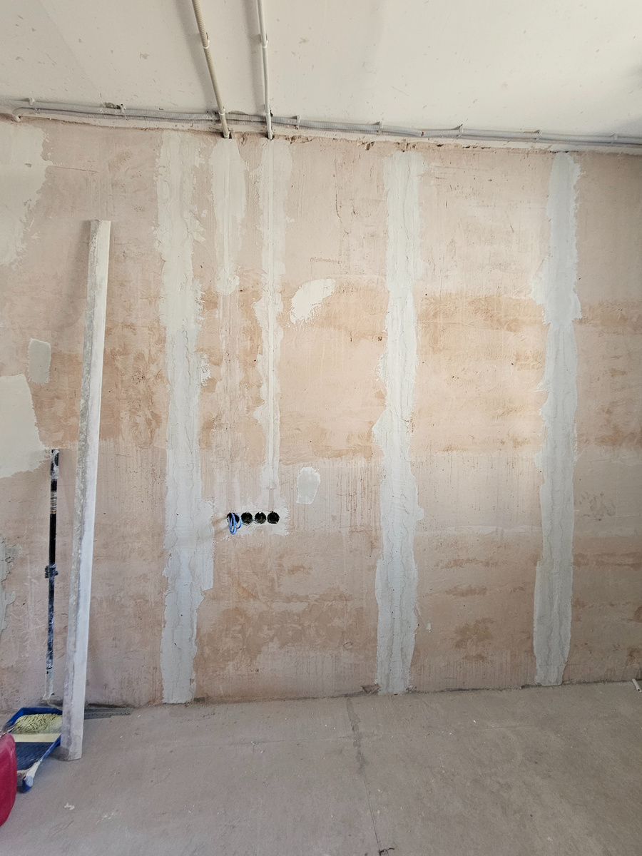 Такая стена была до начала работ