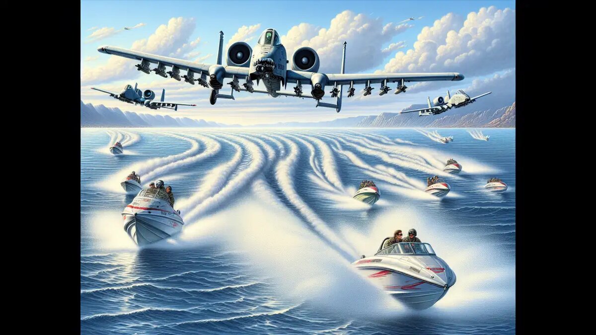    А-10, художественное изображение. © Dall-E / Ridus.ru