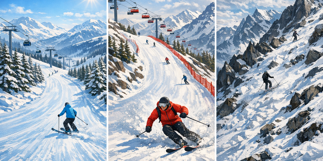 Чем отличаются «синие», «красные» и «чёрные» трассы на горнолыжном курорте