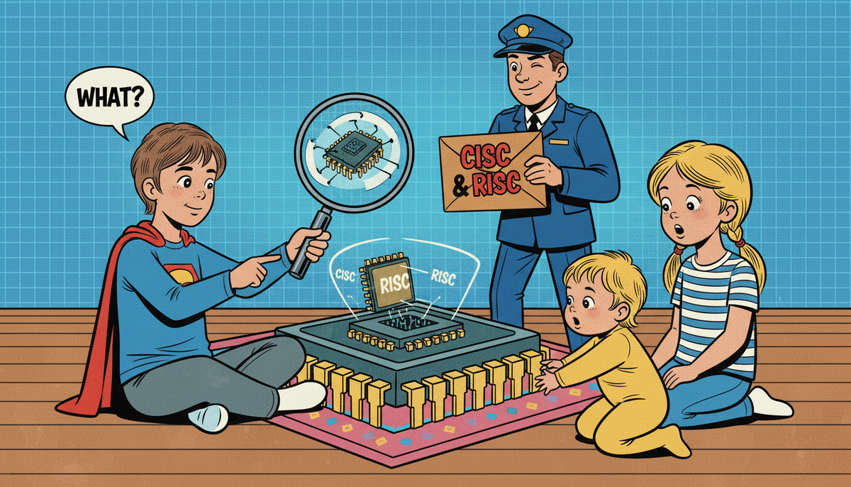 Автор и компания заглядывают внутрь процессора. Почтальон принес загадочные письма.