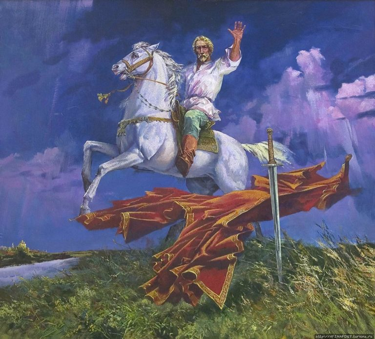 Не в силе Бог, но в Правде. А. Невский — художник Маслов О. С.