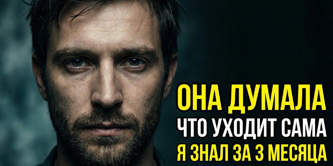 Она думала, что уходит сама. Я знал об этом за 3 месяца