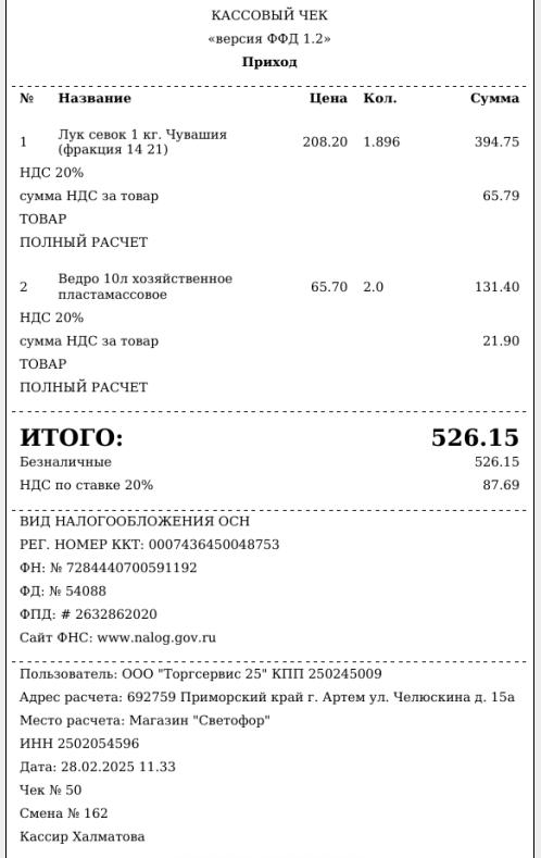Чек от 28.02.2025