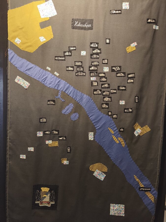 Текстильная карта Новосибирска