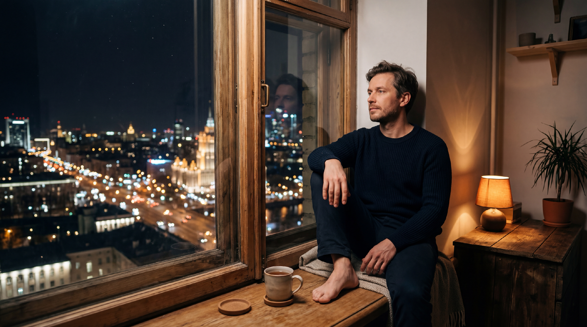 На пятый день я просто сидел у окна и смотрел на улицу. Без телефона. И мне было хорошо. Это было неожиданно