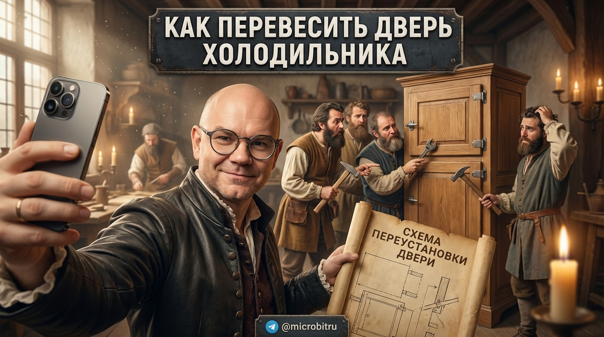    Наглядная инструкция по перевешиванию двери холодильника. as7