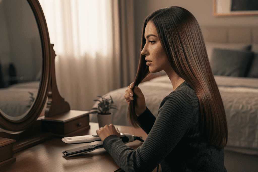    На какой температуре выпрямлять волосы: мифы, которые вредят вашим локонам TELZEN