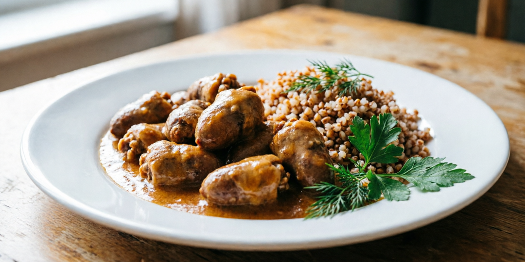 Блюда из курицы. Тушёные куриные сердечки в сметане: пошаговый рецепт с фото.