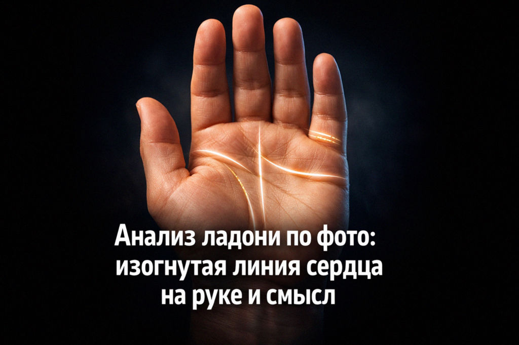    Изогнутая линия сердца на ладони и её значение admin