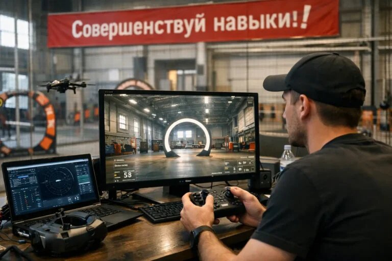    Как управление дроном отражает уровень подготовки "Обученик"