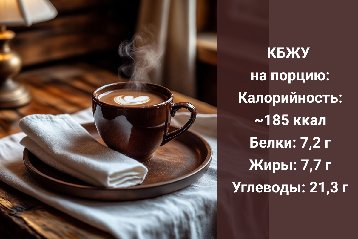 Горячий шоколад на миндальном молоке