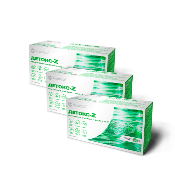 Токсины атакуют нас не только извне, но и изнутри. Простого очищения кишечника уже недостаточно.

Организму нужна поддержка на клеточном уровне, а не просто механическая чистка.

Детокс-Z отвечает потребностям современного человека, когда нужно не только быстро вывести токсины и патогены максимально щадящим путем, но и параллельно запустить процесс восстановления микробиома.