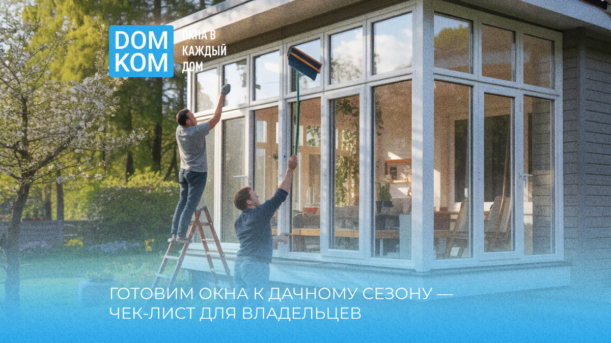 Готовим окна к дачному сезону — чек-лист для владельцев