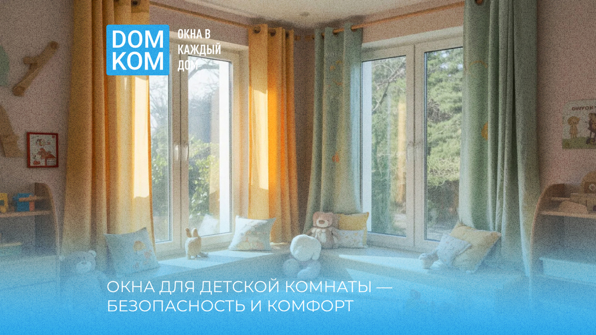 Окна для детской комнаты — безопасность и комфорт