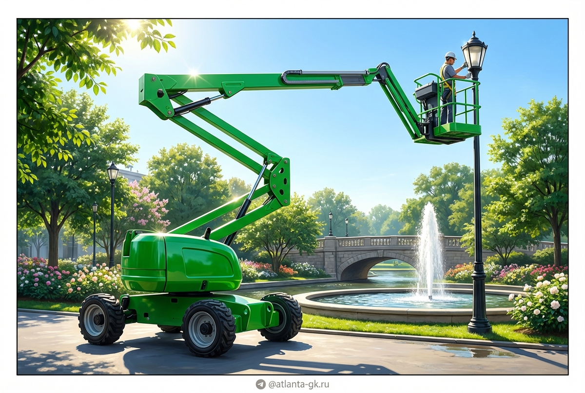    Параметры и характеристики коленчатого подъемника для успешной работы Atlanta-gk