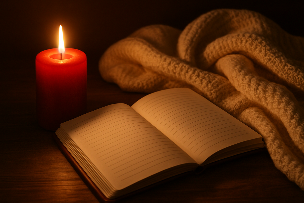 Вечерний ритуал, снова акцент на Единичку, и все элементы уюта в названии.